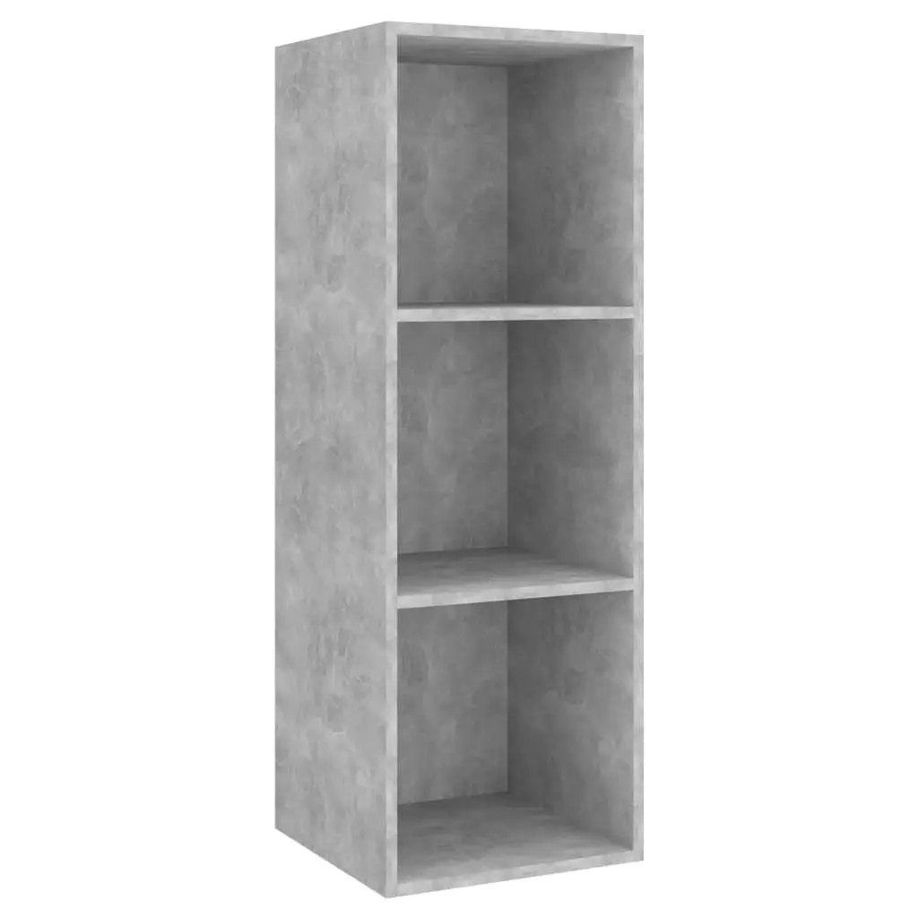 2 Piece TV Cabinet Set Concrete Grey Engineered Wood 3079794