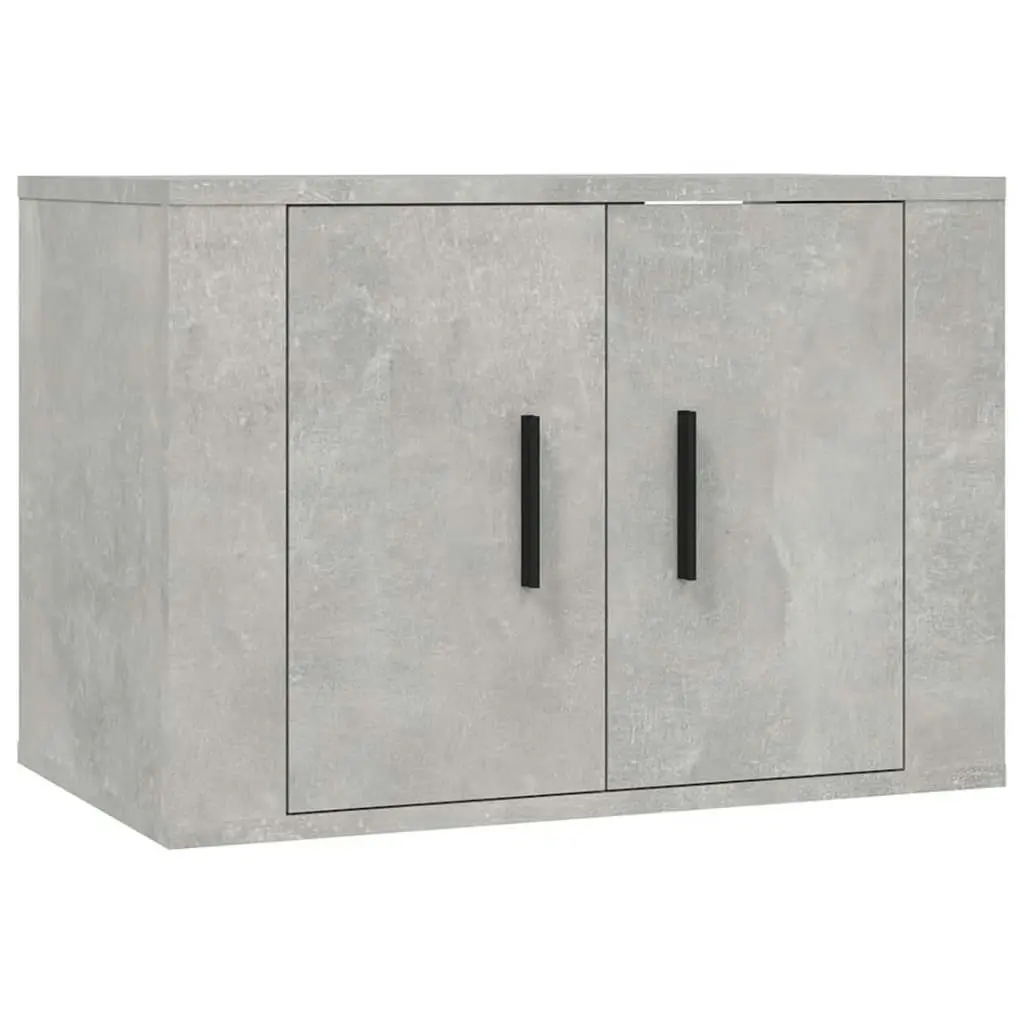 2 Piece TV Cabinet Set Concrete Grey Engineered Wood 3188722