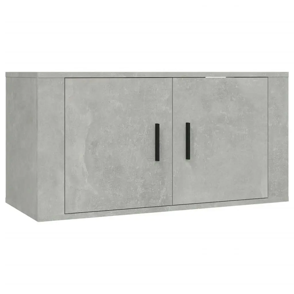 2 Piece TV Cabinet Set Concrete Grey Engineered Wood 3188466