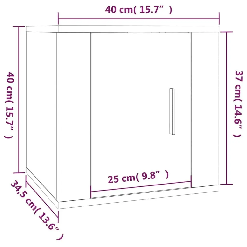 2 Piece TV Cabinet Set Grey Sonoma Engineered Wood 3188428