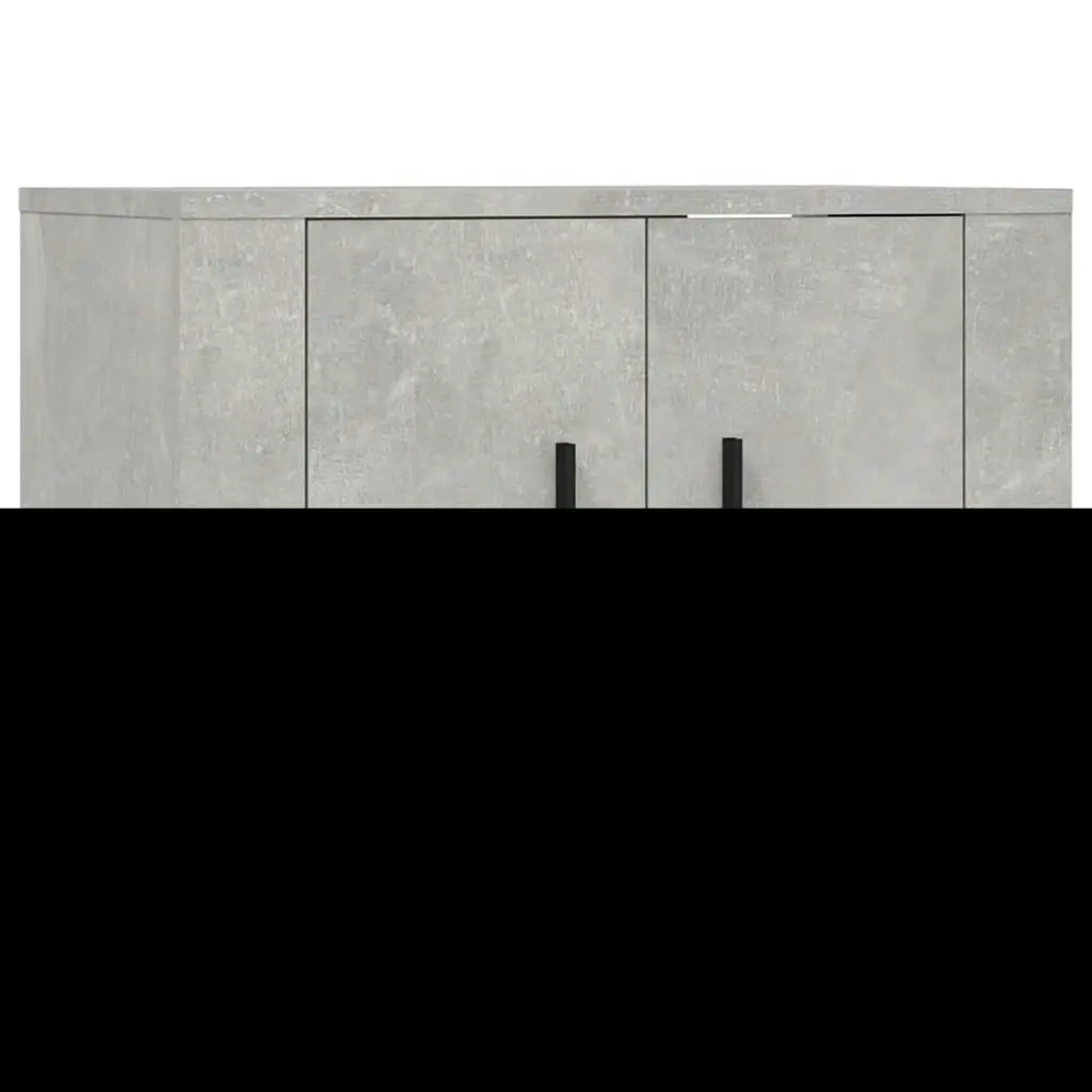 2 Piece TV Cabinet Set Concrete Grey Engineered Wood 3188450