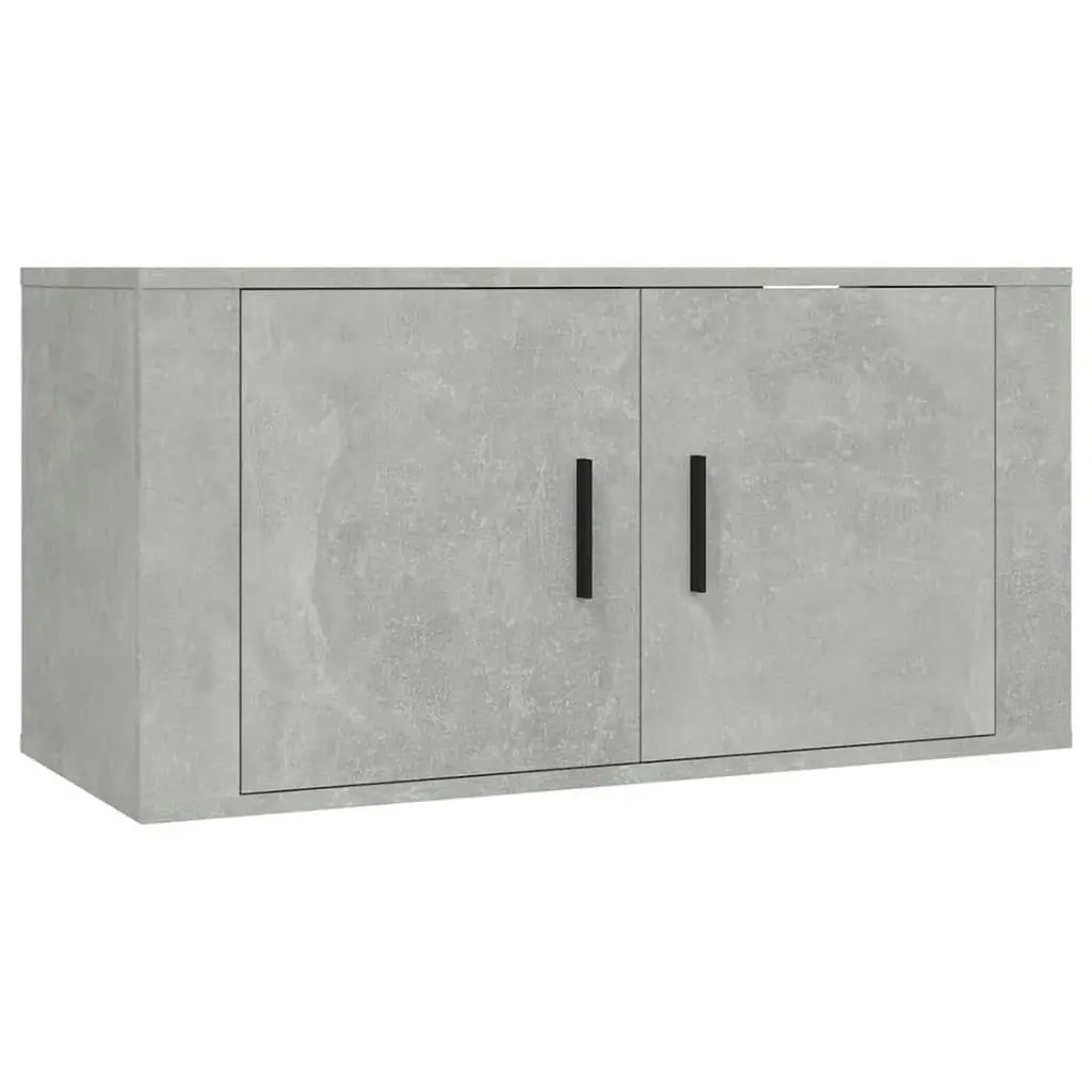 2 Piece TV Cabinet Set Concrete Grey Engineered Wood 3188474