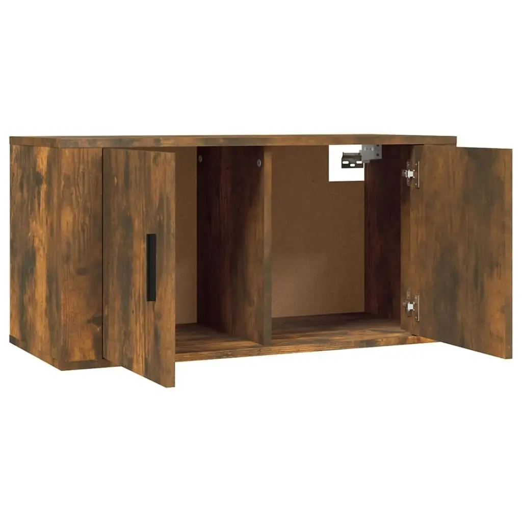 2 Piece TV Cabinet Set Smoked Oak Engineered Wood 3188411