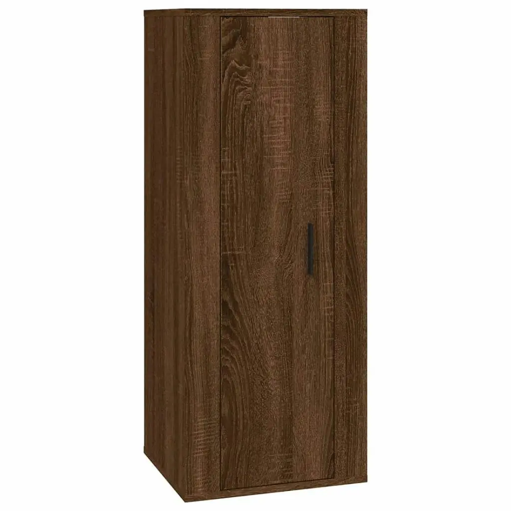 3 Piece TV Cabinet Set Brown Oak Engineered Wood 3188749