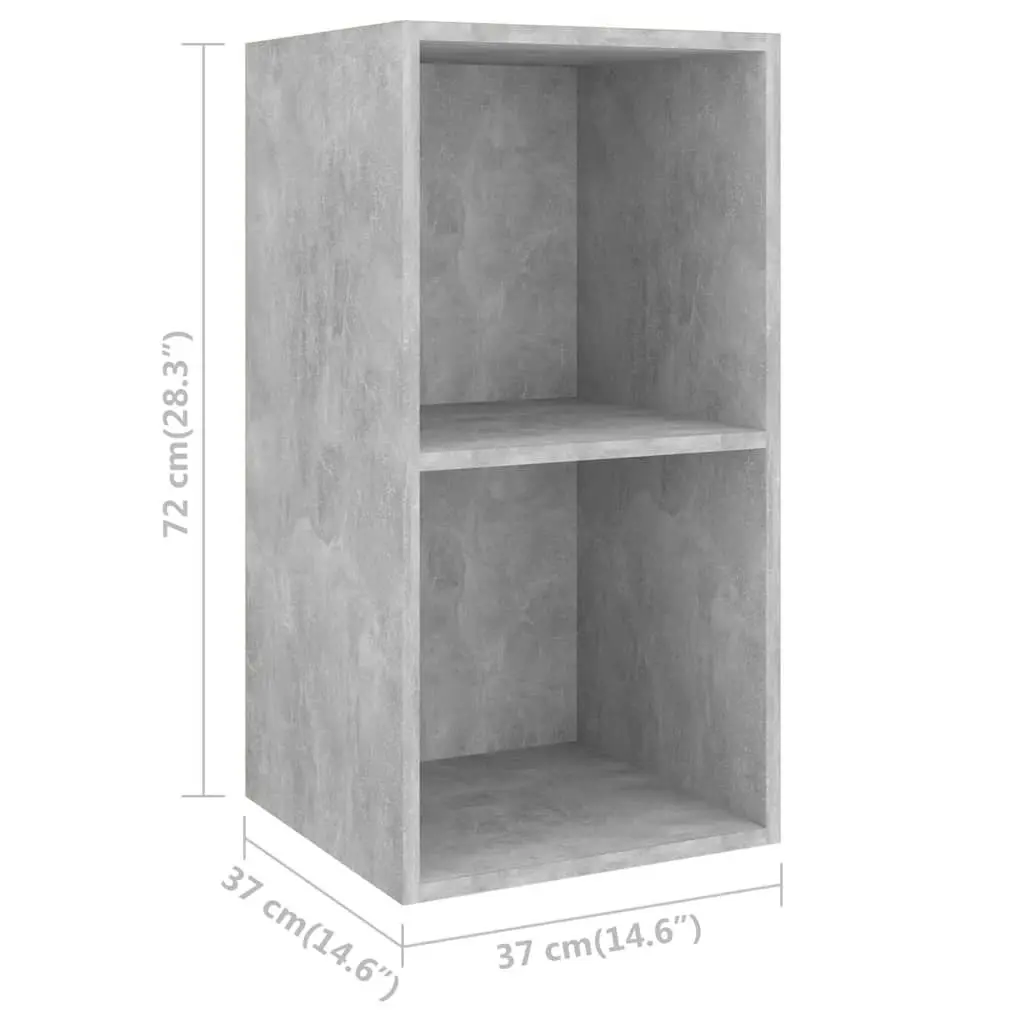 3 Piece TV Cabinet Set Concrete Grey Engineered Wood 3079632