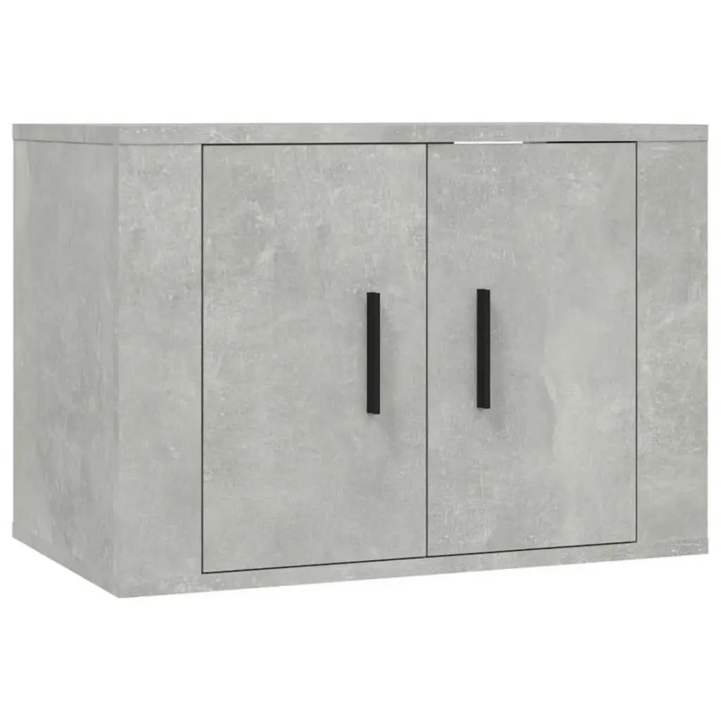 3 Piece TV Cabinet Set Concrete Grey Engineered Wood 3188522