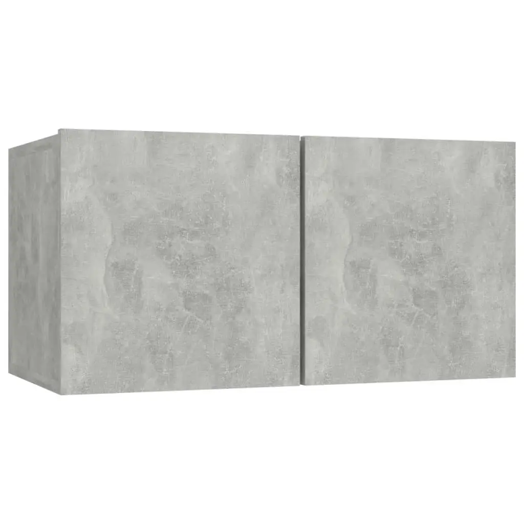 3 Piece TV Cabinet Set Concrete Grey Engineered Wood 3079077