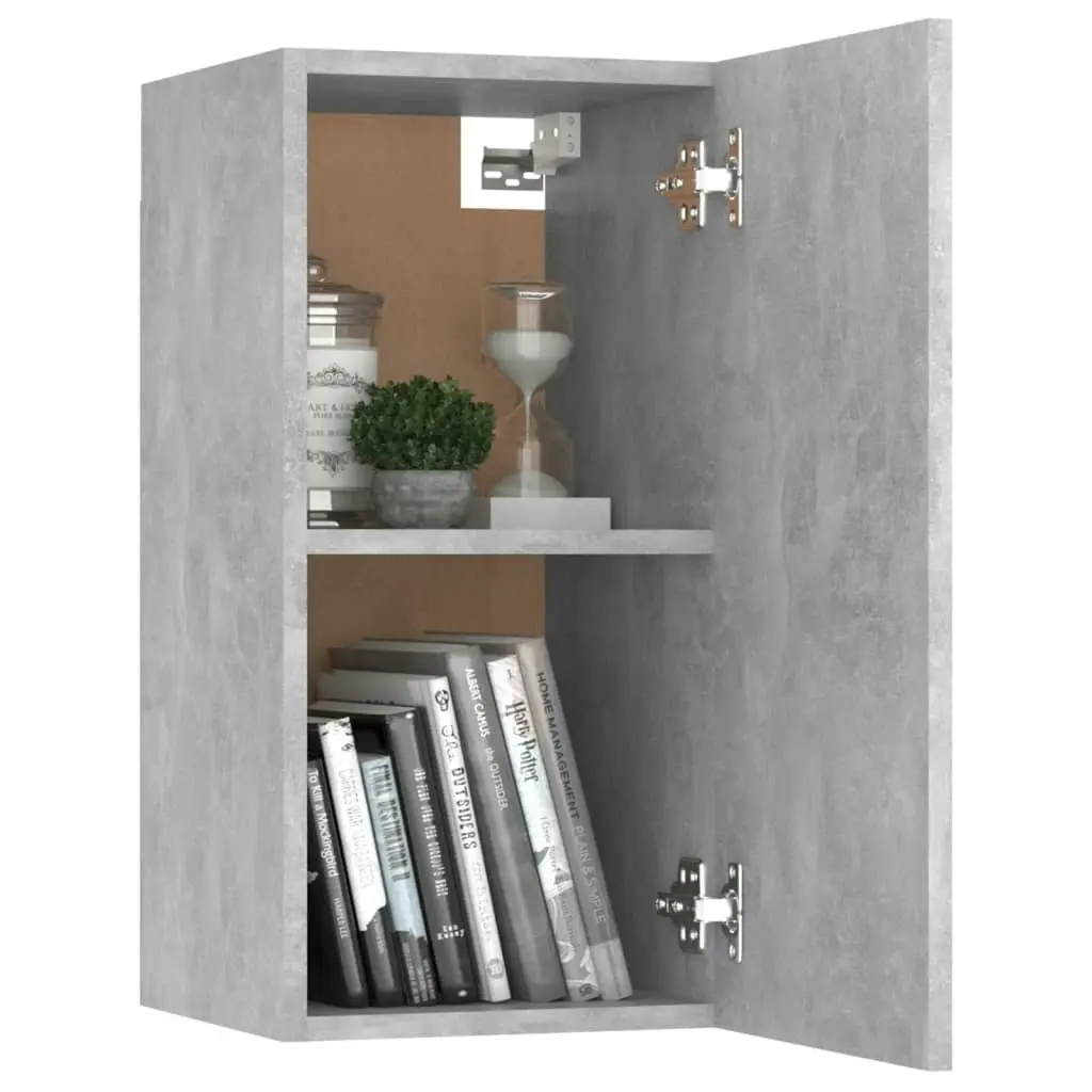 3 Piece TV Cabinet Set Concrete Grey Engineered Wood 3079077