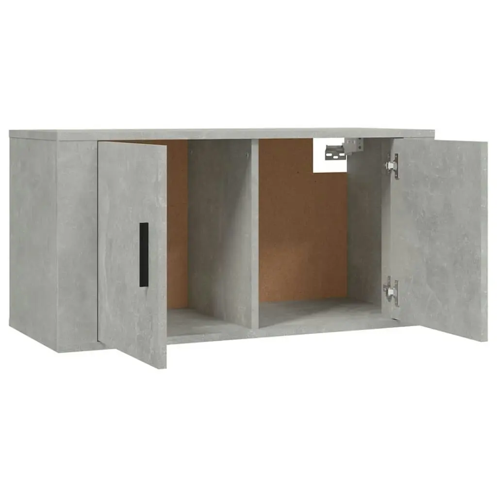 3 Piece TV Cabinet Set Concrete Grey Engineered Wood 3188402