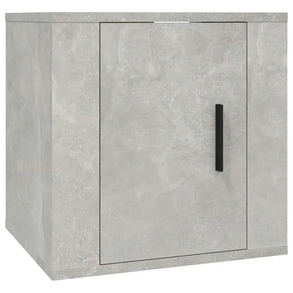 3 Piece TV Cabinet Set Concrete Grey Engineered Wood 3188402