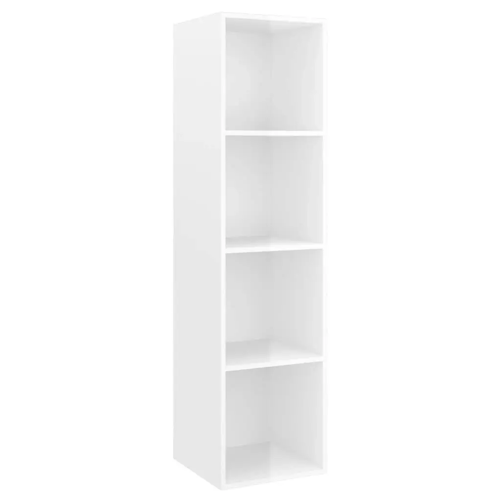 3 Piece TV Cabinet Set High Gloss White Engineered Wood 3079760