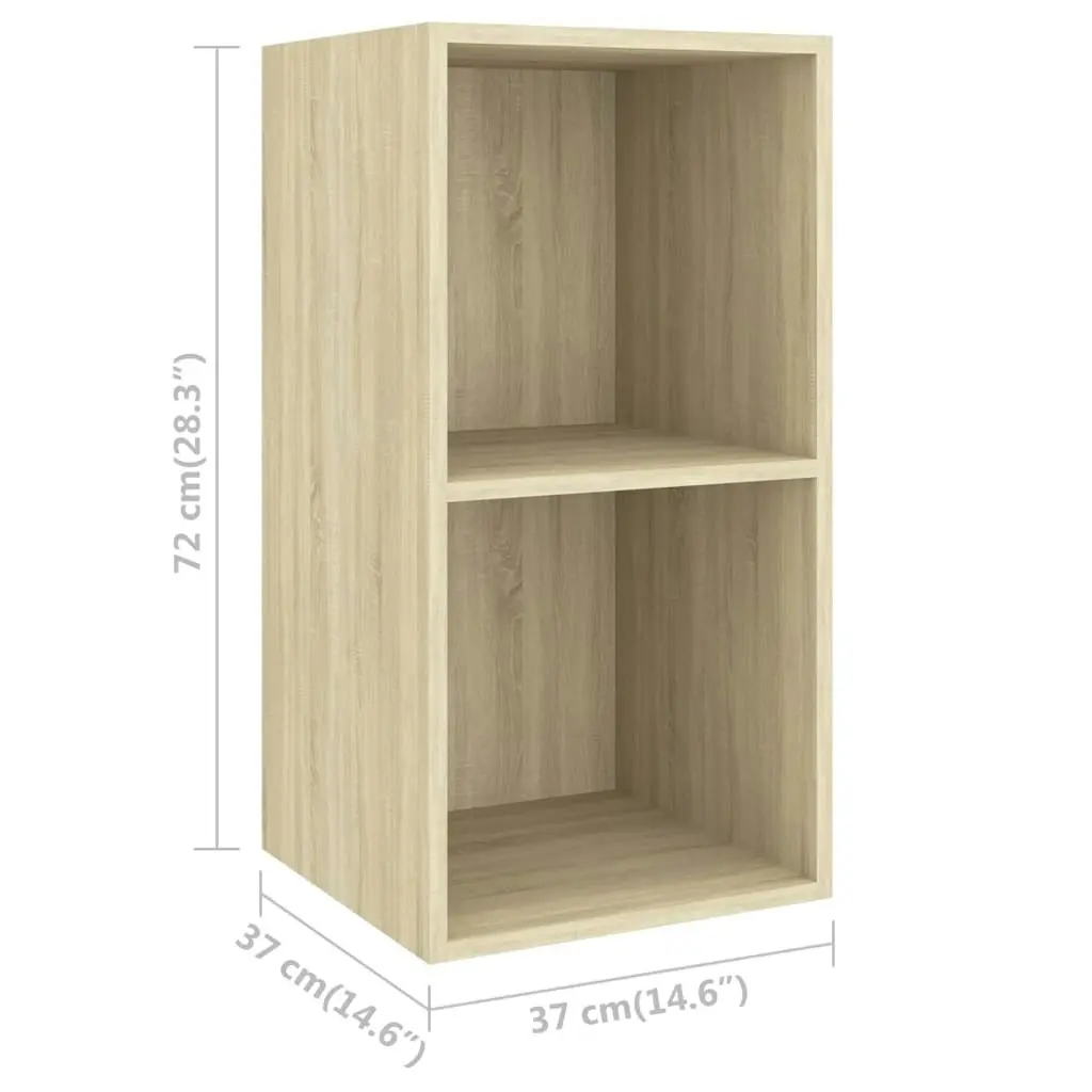 3 Piece TV Cabinet Set Sonoma Oak Engineered Wood 3079739