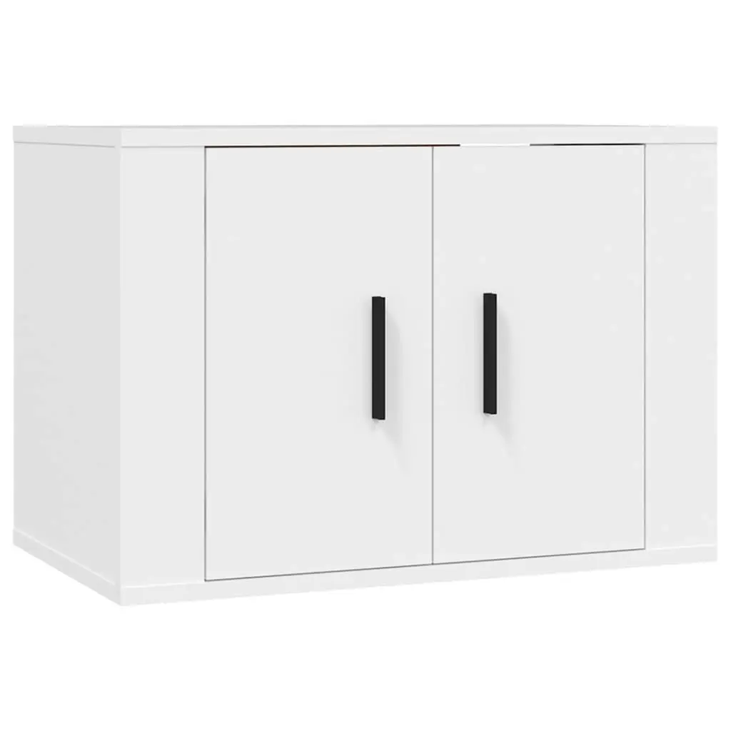 3 Piece TV Cabinet Set White Engineered Wood 3188438