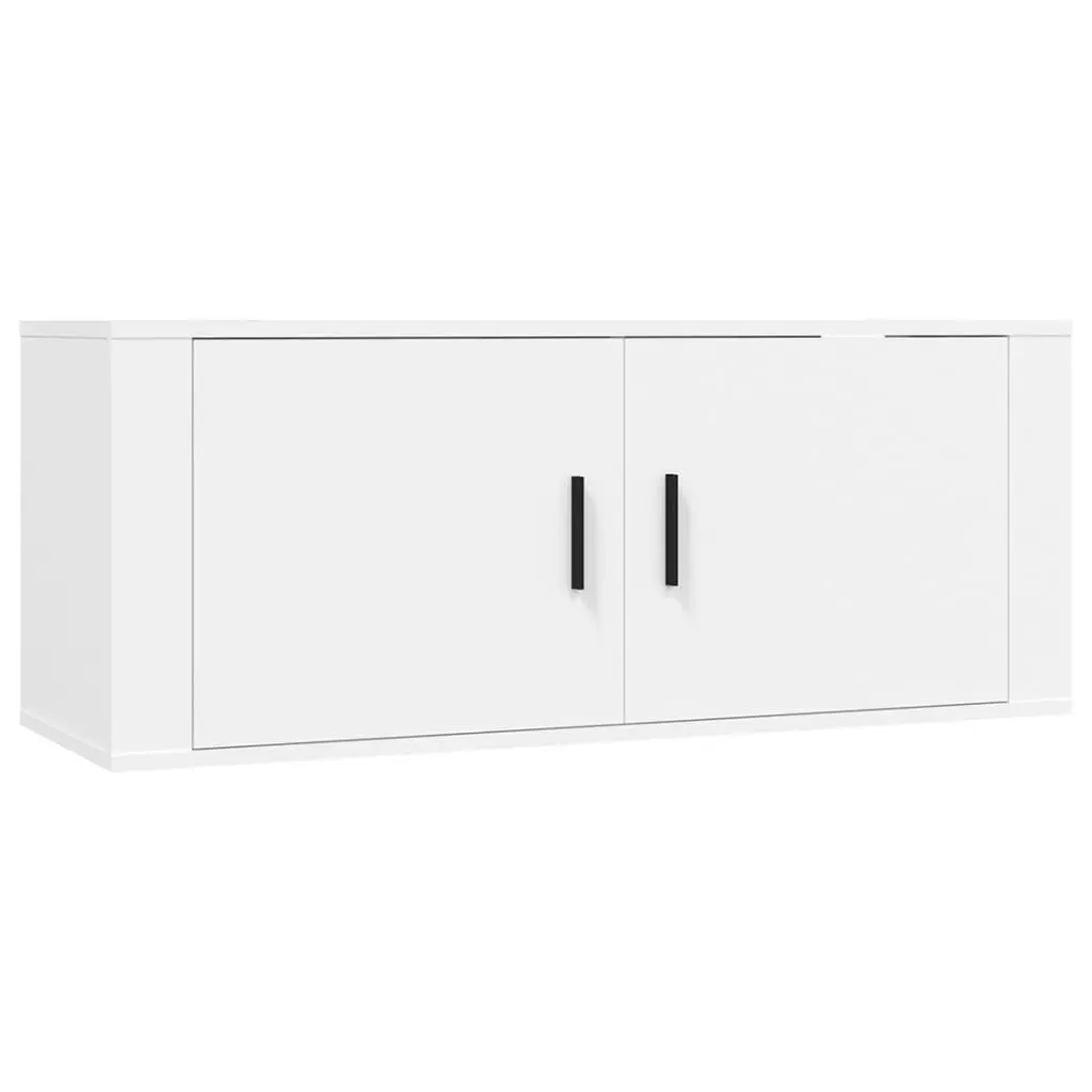 3 Piece TV Cabinet Set White Engineered Wood 3188534