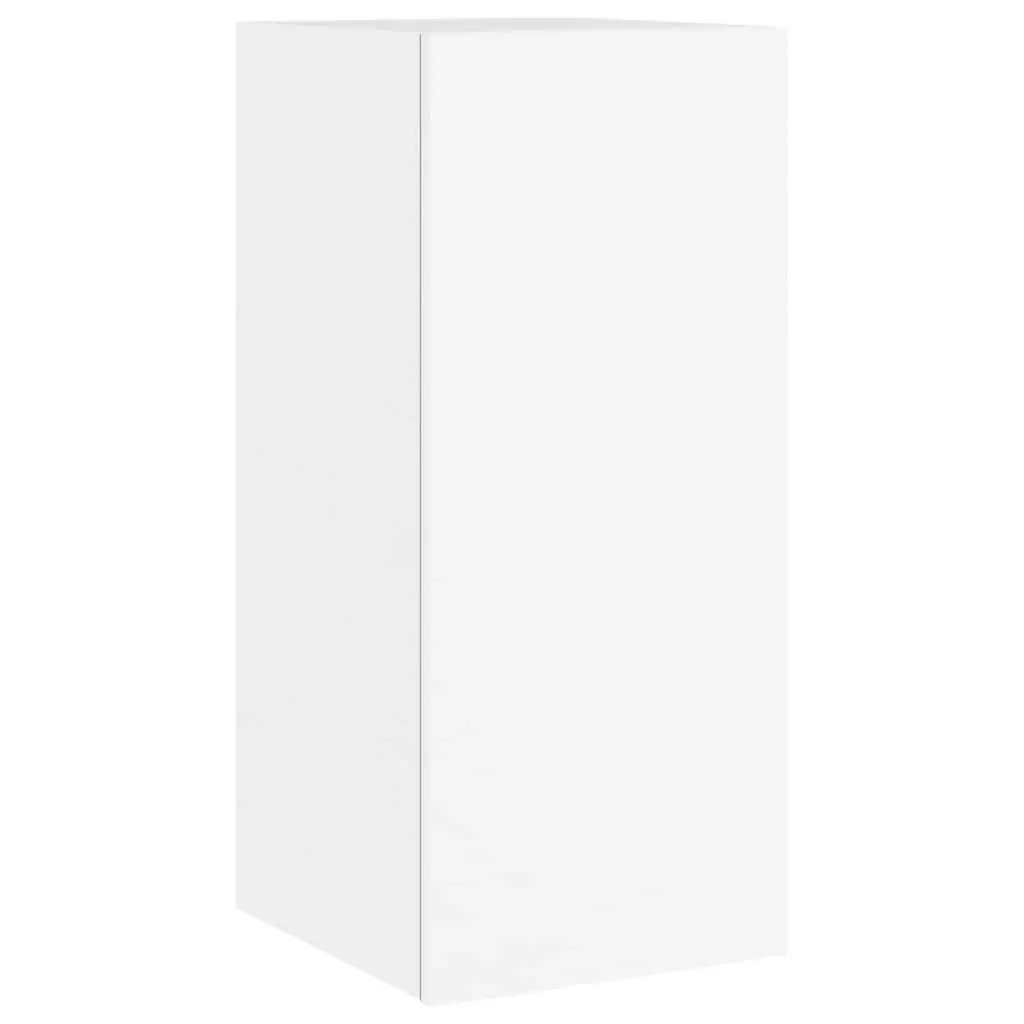 3 Piece TV Wall Cabinets with LED Lights White 3216867