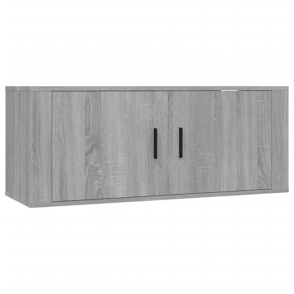 4 Piece TV Cabinet Set Grey Sonoma Engineered Wood 3188852