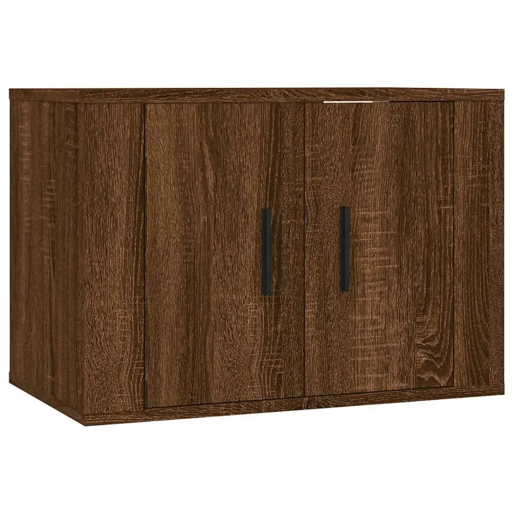 5 Piece TV Cabinet Set Brown Oak Engineered Wood 3188621