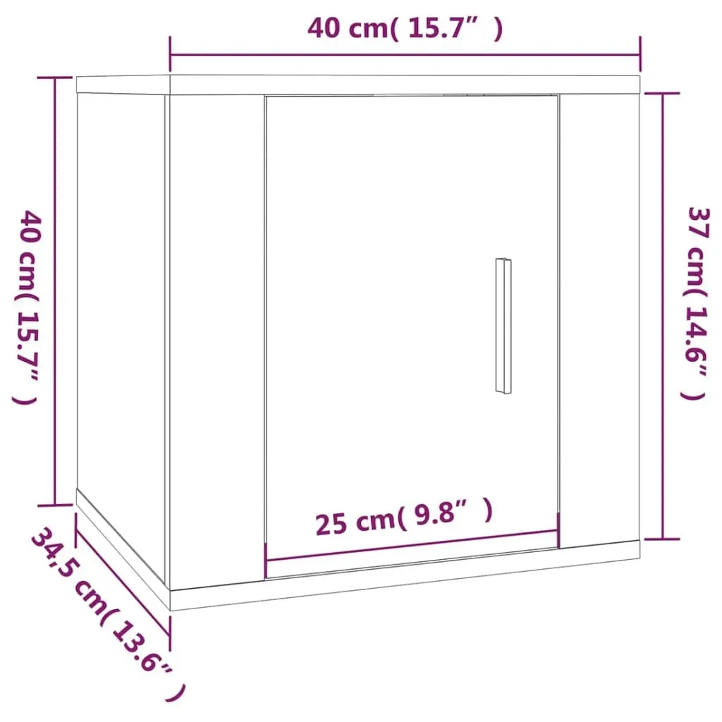 5 Piece TV Cabinet Set Grey Sonoma Engineered Wood 3188836