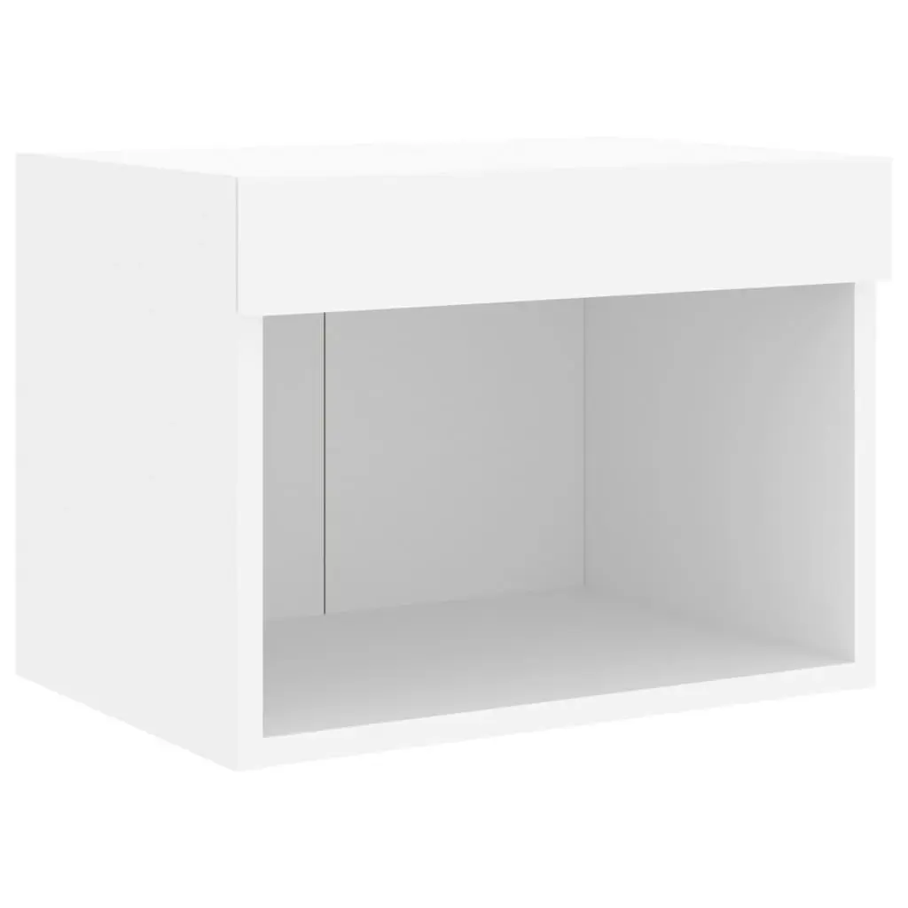 5 Piece TV Wall Units with LED White Engineered Wood 3216725