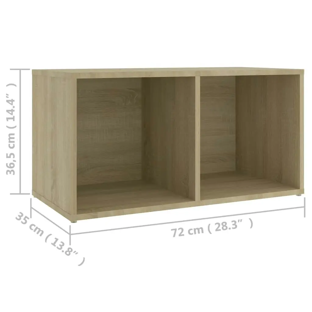 6 Piece TV Cabinet Set Sonoma Oak Engineered Wood 3080054