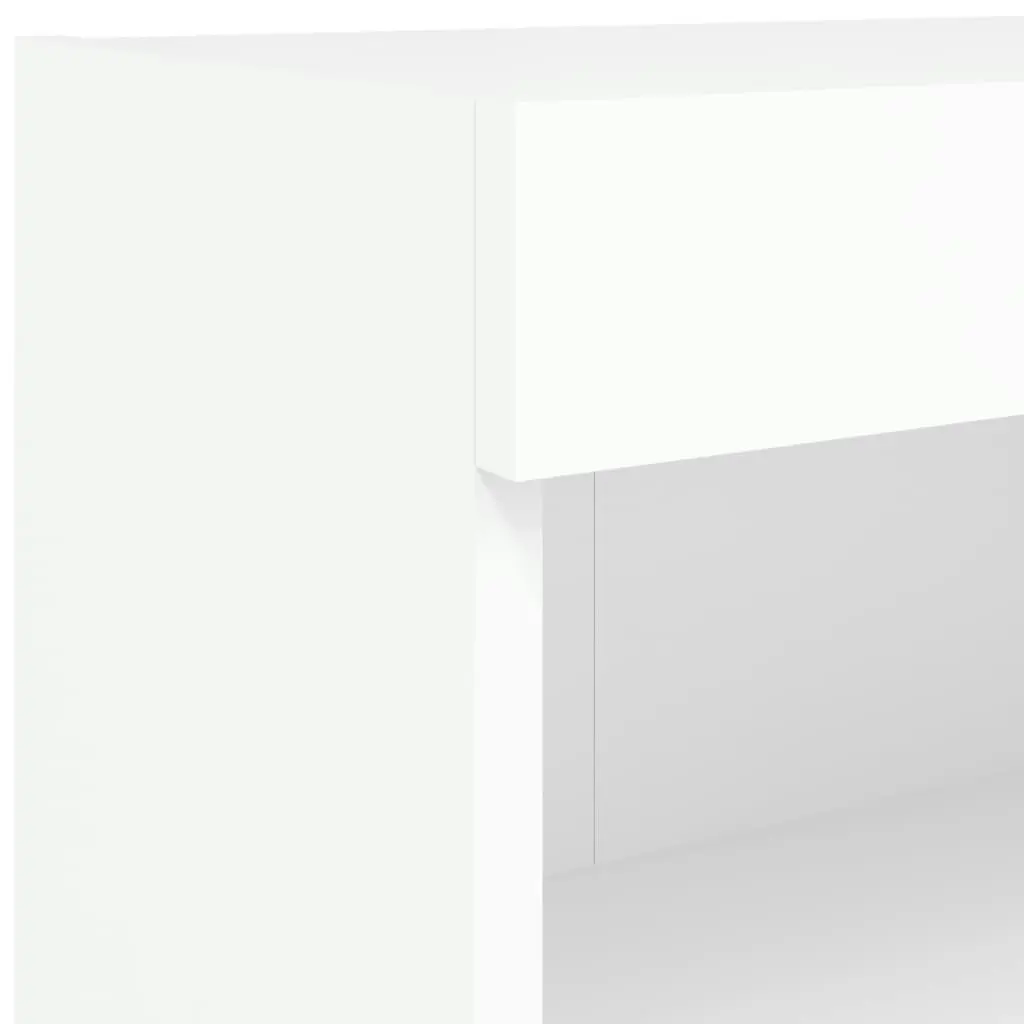 6 Piece TV Wall Units with LED White Engineered Wood 3216704