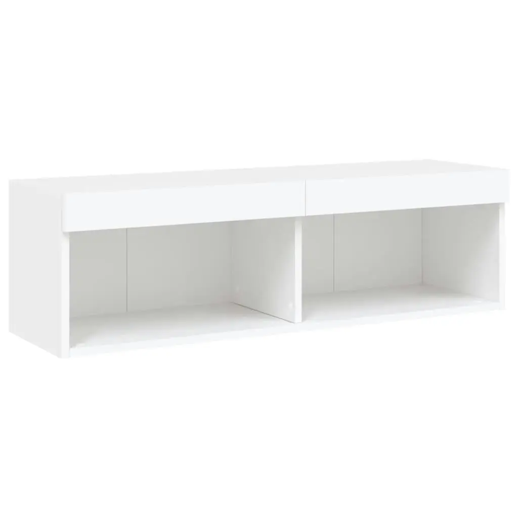 5 Piece TV Wall Units with LED White Engineered Wood 3216675