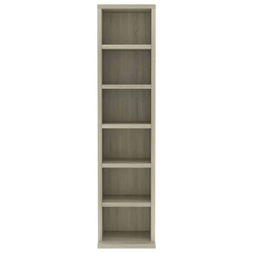 CD Cabinet Sonoma Oak 21x20x88 cm Engineered Wood 800354