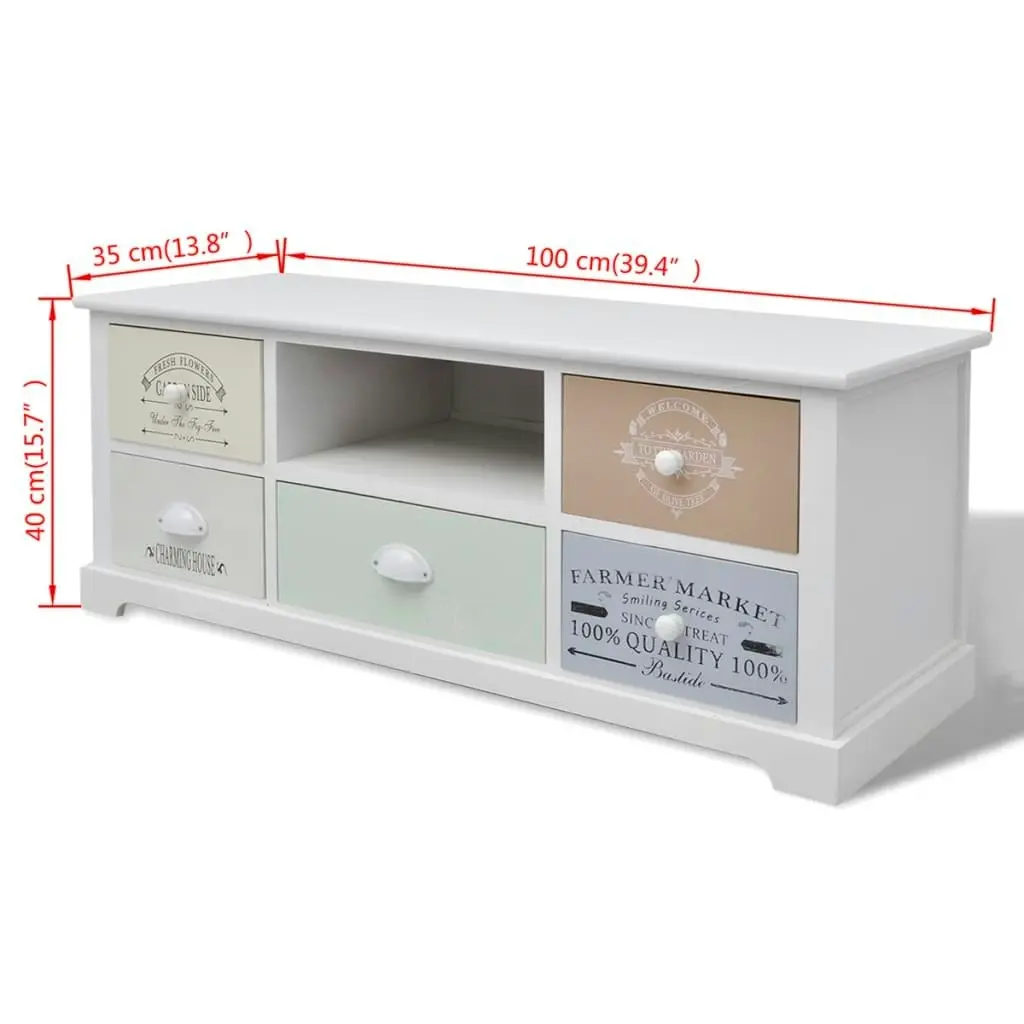 French TV Cabinet Wood 242879