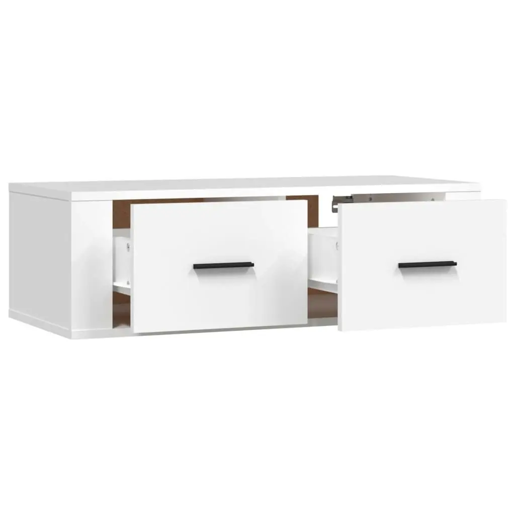 Hanging TV Cabinet White 80x36x25 cm Engineered Wood 816832