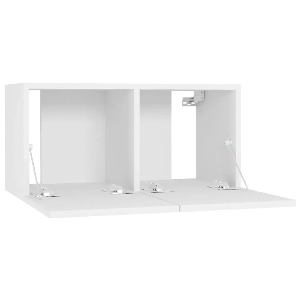 Hanging TV Cabinets 2 pcs White 60x30x30 cm 804509