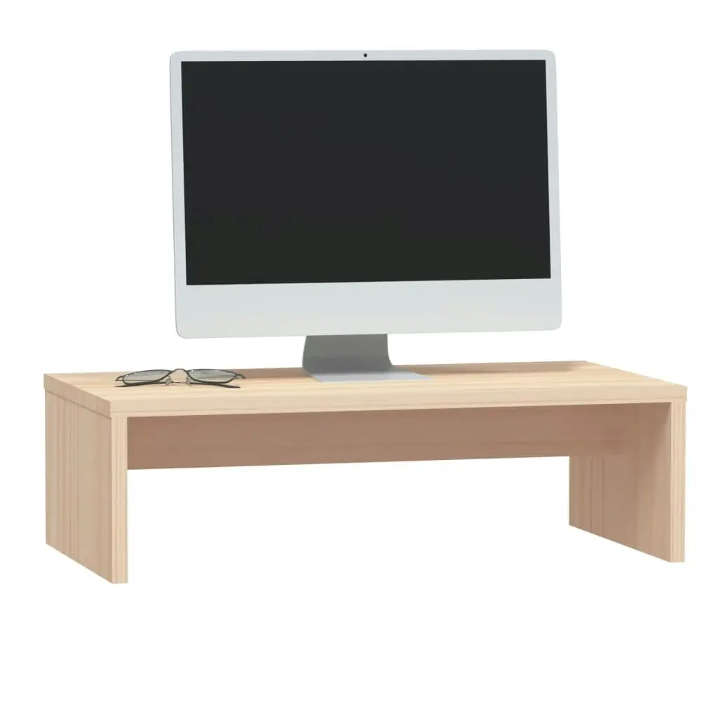 Monitor Stand 50x27x15 cm Solid Wood Pine 813924