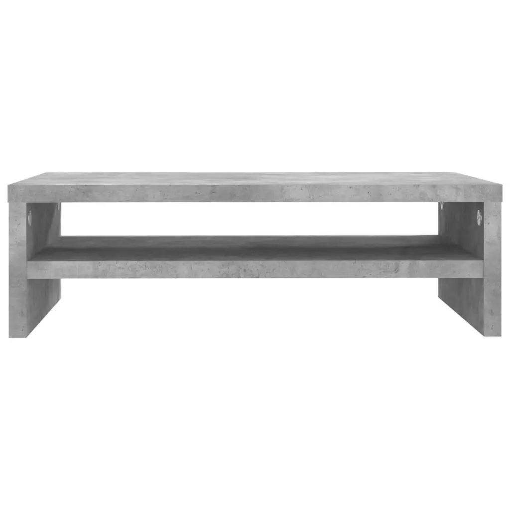 Monitor Stand Concrete Grey 42x24x13 cm Engineered Wood 800220