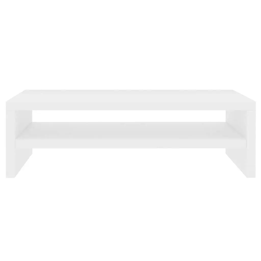 Monitor Stand White 42x24x13 cm Engineered Wood 800216