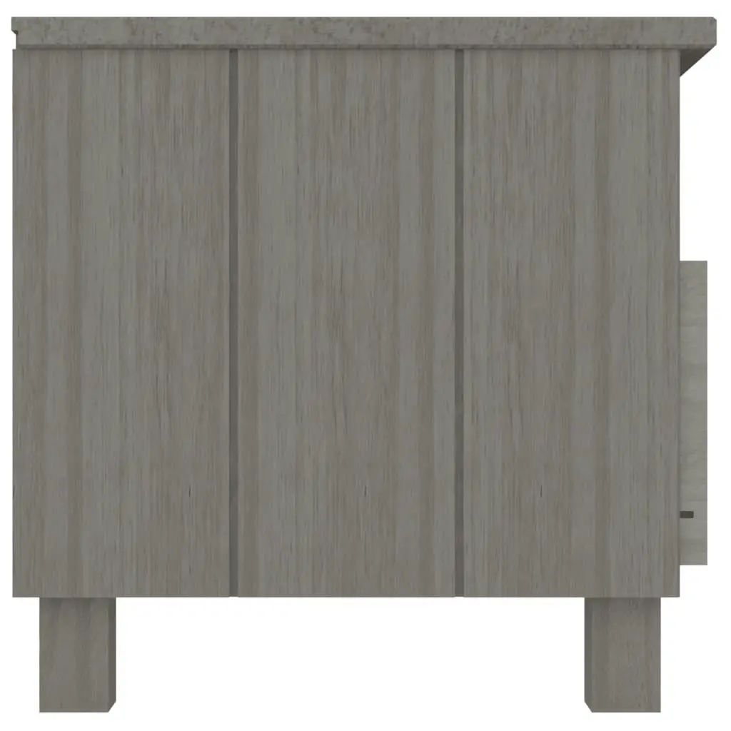 TV Cabinet "HAMAR" Light  Grey 106x40x40 cm Solid Wood Pine 340471