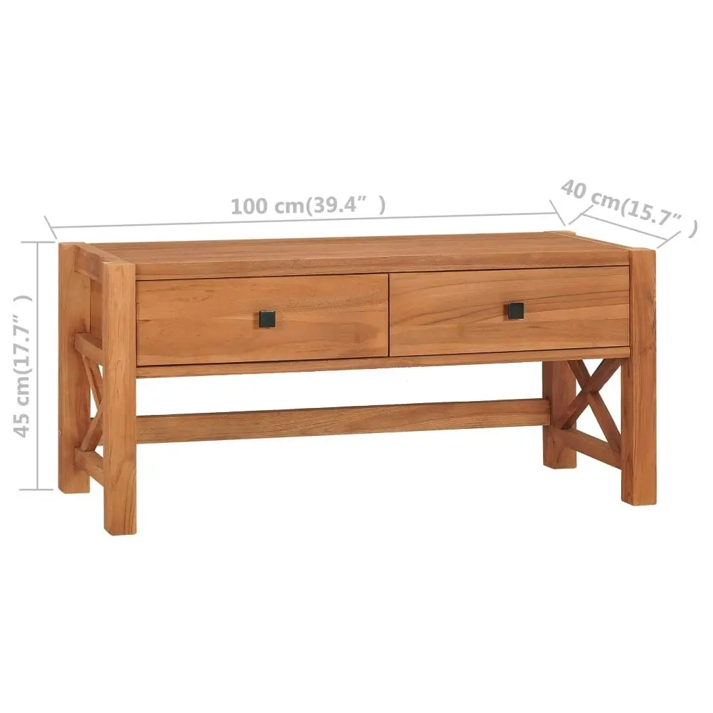 TV Cabinet 100x40x45 cm Teak Wood 325266