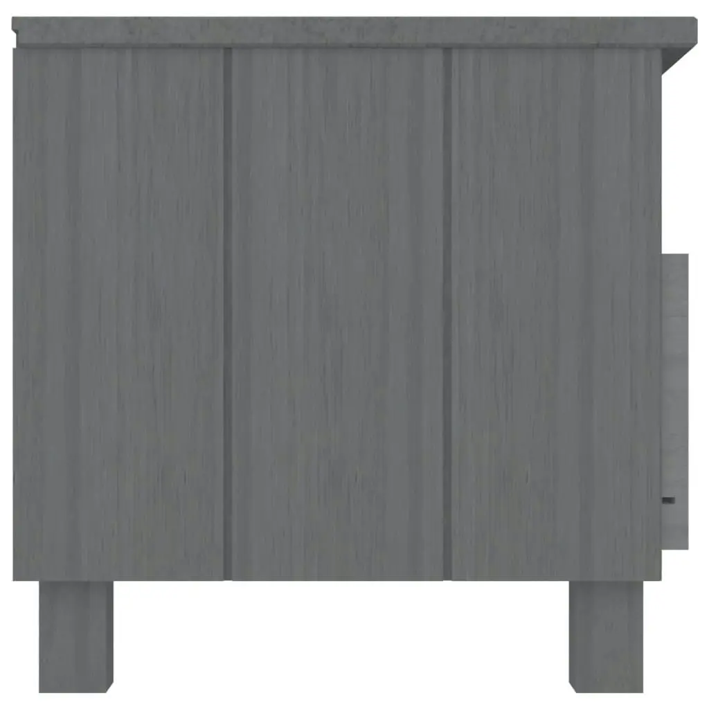 TV Cabinet "HAMAR" Dark Grey 106x40x40 cm Solid Wood Pine 340470