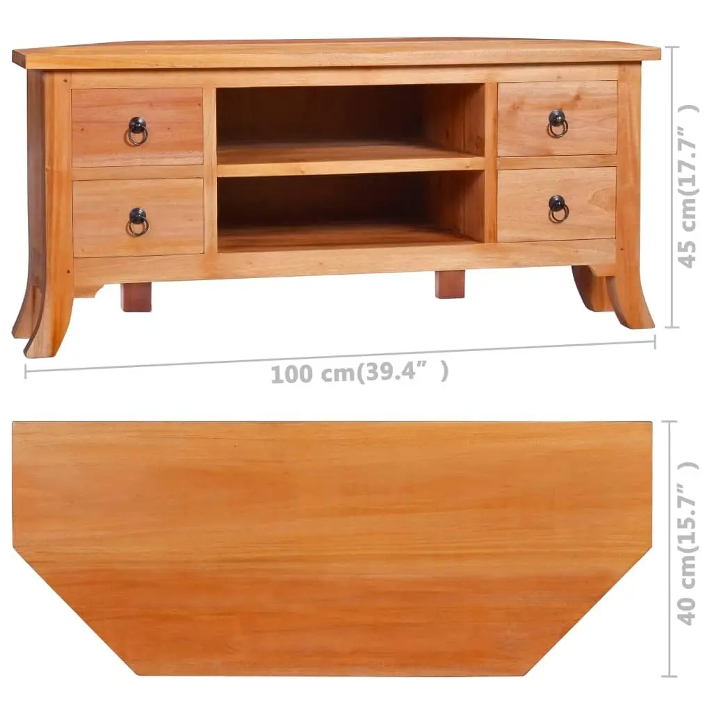 TV Cabinet 100x40x45 cm Solid Mahogany Wood 288867