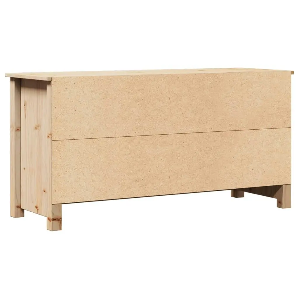 TV Cabinet 103x36.5x52 cm Solid Wood Pine 814589