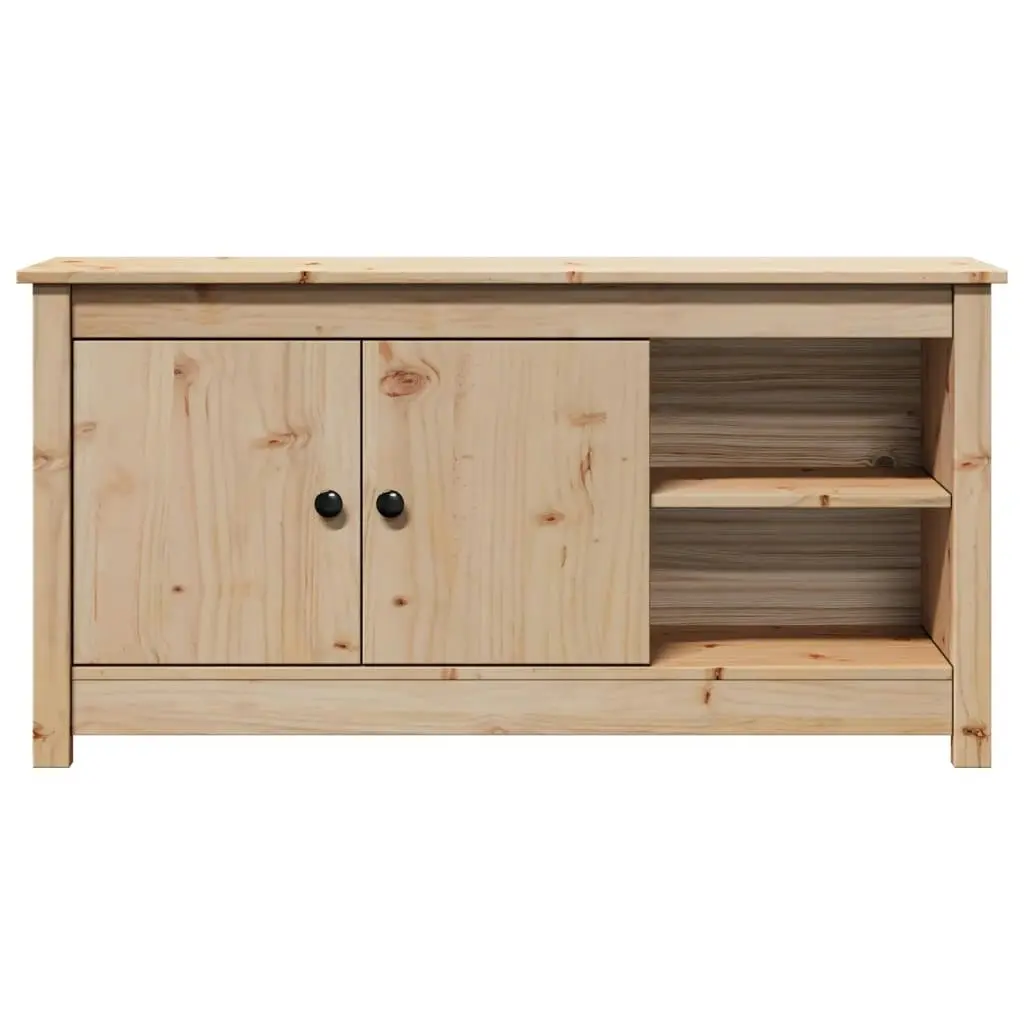 TV Cabinet 103x36.5x52 cm Solid Wood Pine 814589