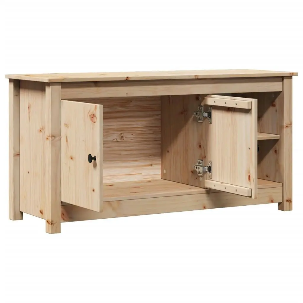 TV Cabinet 103x36.5x52 cm Solid Wood Pine 814589