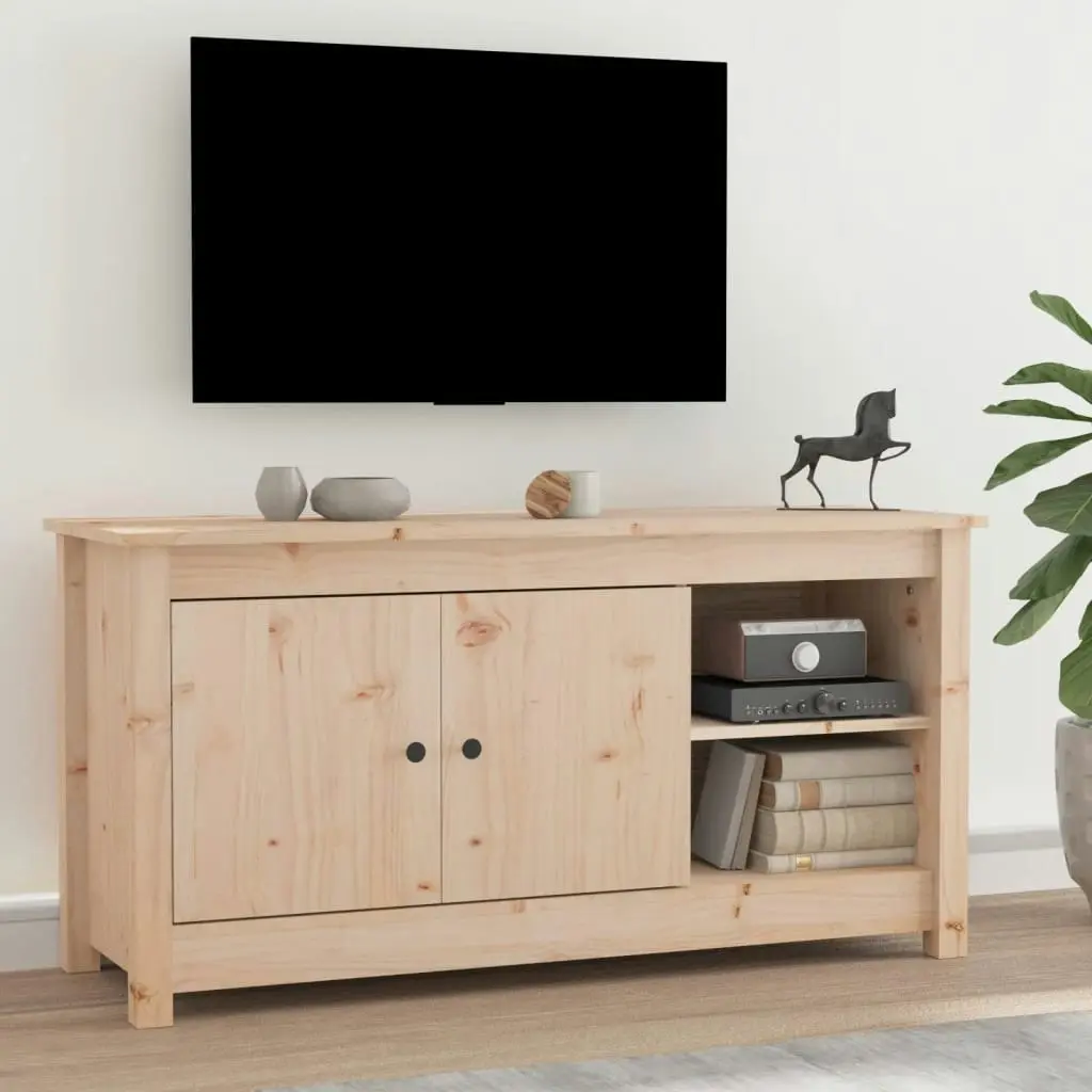 TV Cabinet 103x36.5x52 cm Solid Wood Pine 814589