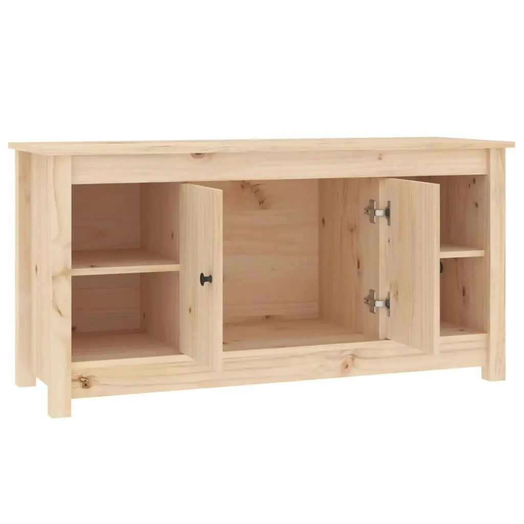 TV Cabinet 103x36.5x52 cm Solid Wood Pine 814574