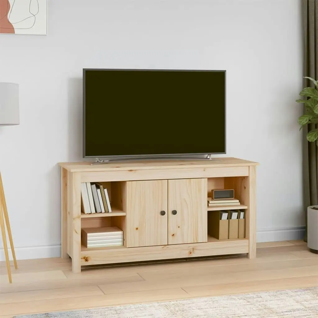 TV Cabinet 103x36.5x52 cm Solid Wood Pine 814574