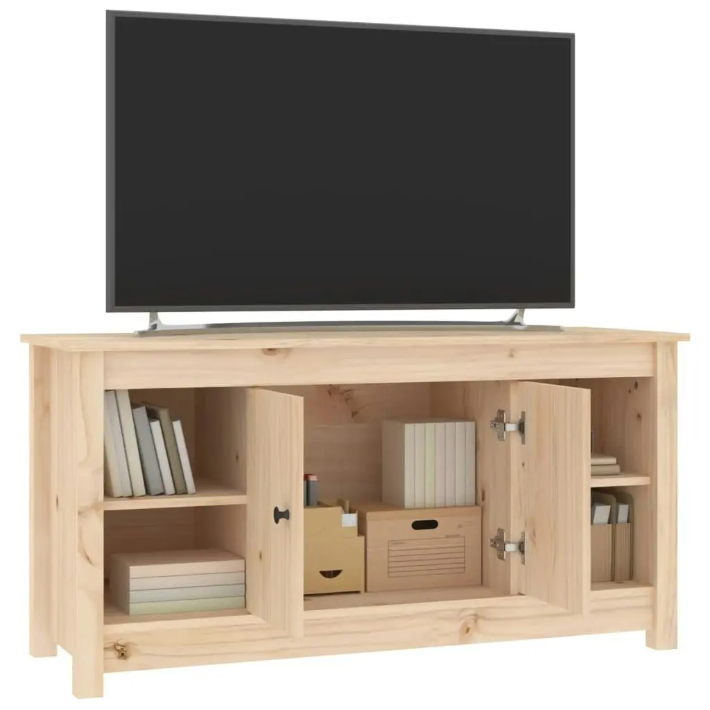 TV Cabinet 103x36.5x52 cm Solid Wood Pine 814574