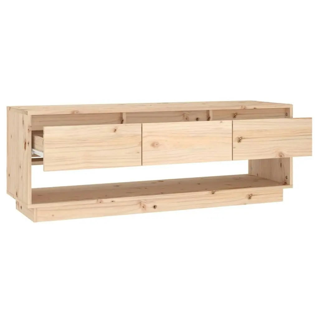 TV Cabinet 110.5x34x40 cm Solid Wood Pine 813844