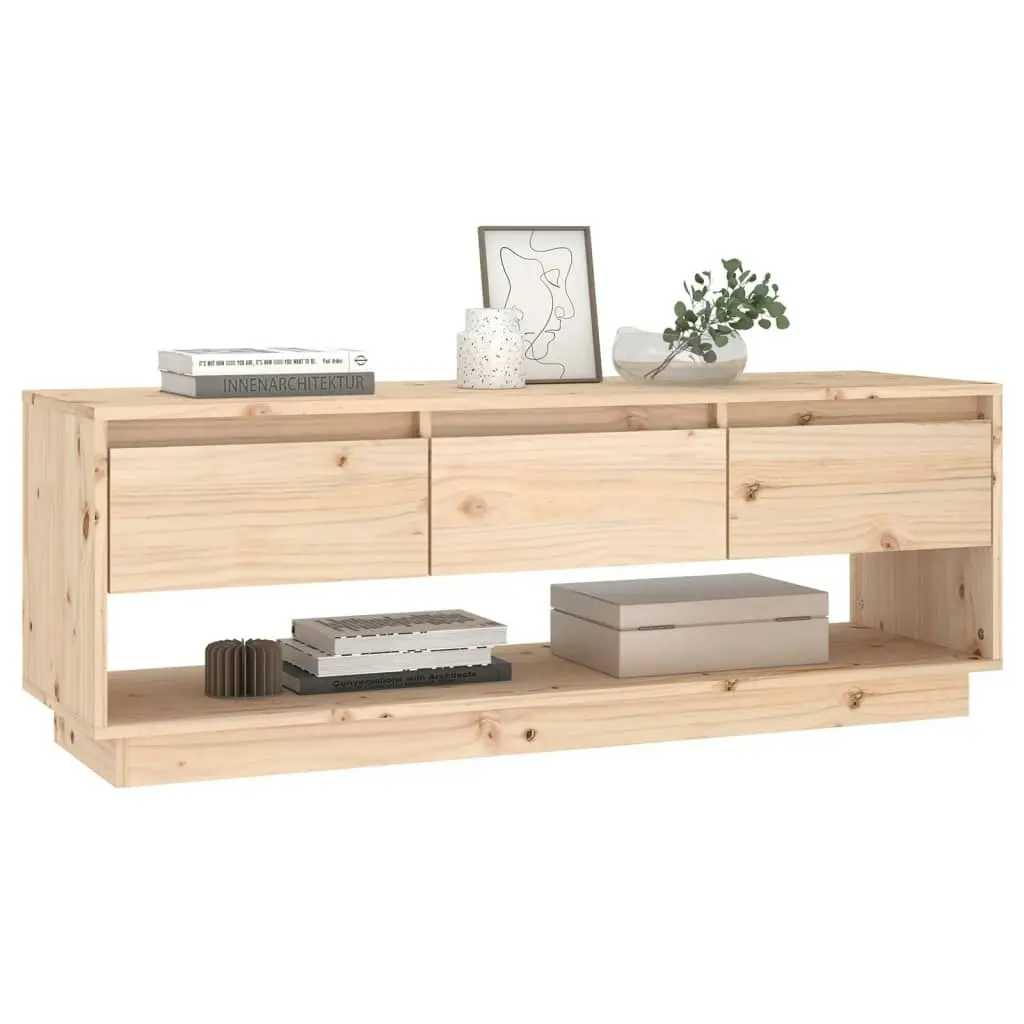 TV Cabinet 110.5x34x40 cm Solid Wood Pine 813844