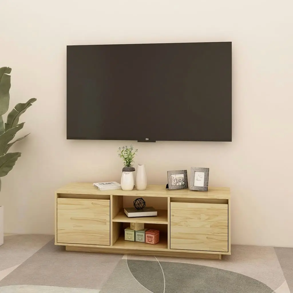 TV Cabinet 110x30x40 cm Solid Pinewood 809900