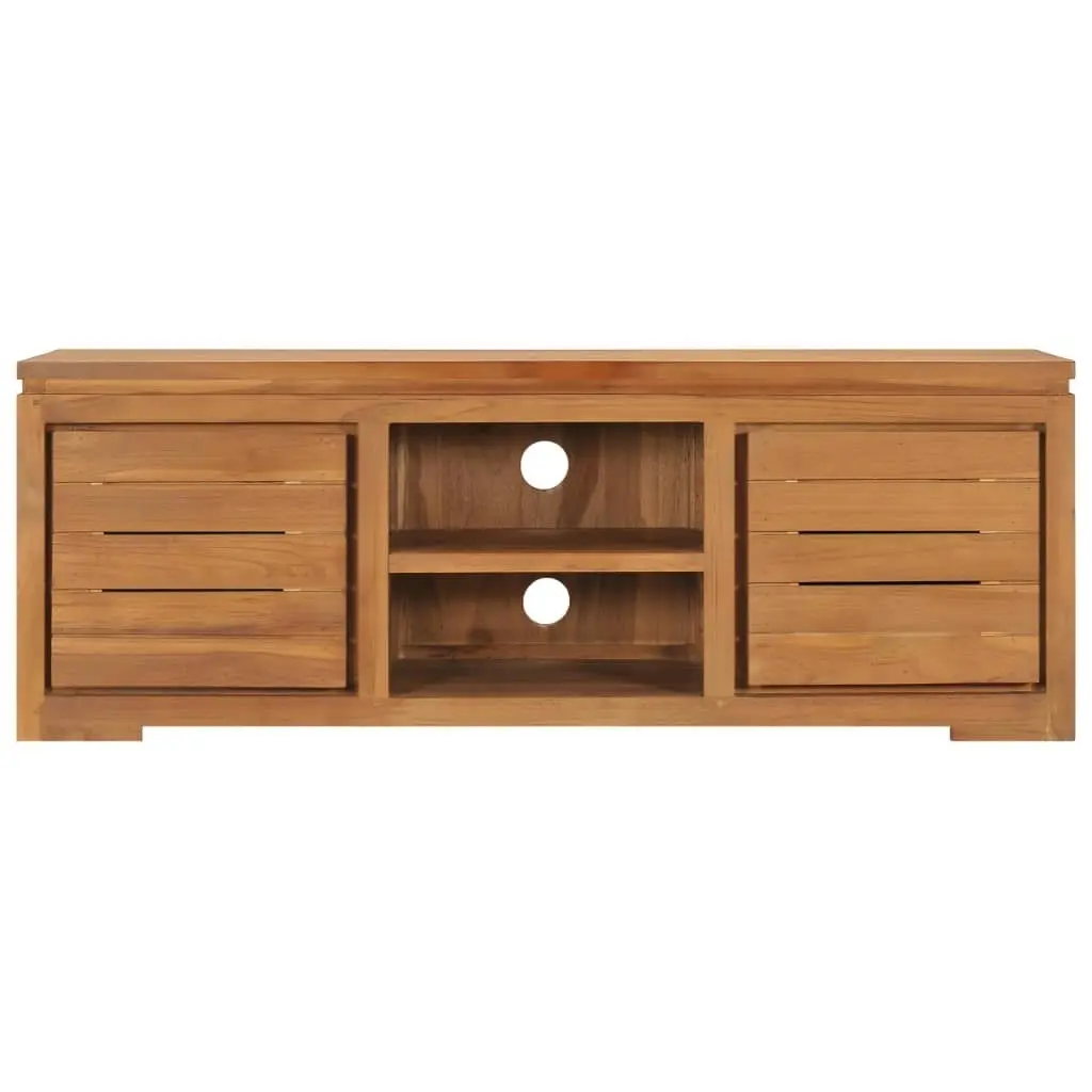 TV Cabinet 110x30x40 cm Solid Teak Wood 289069