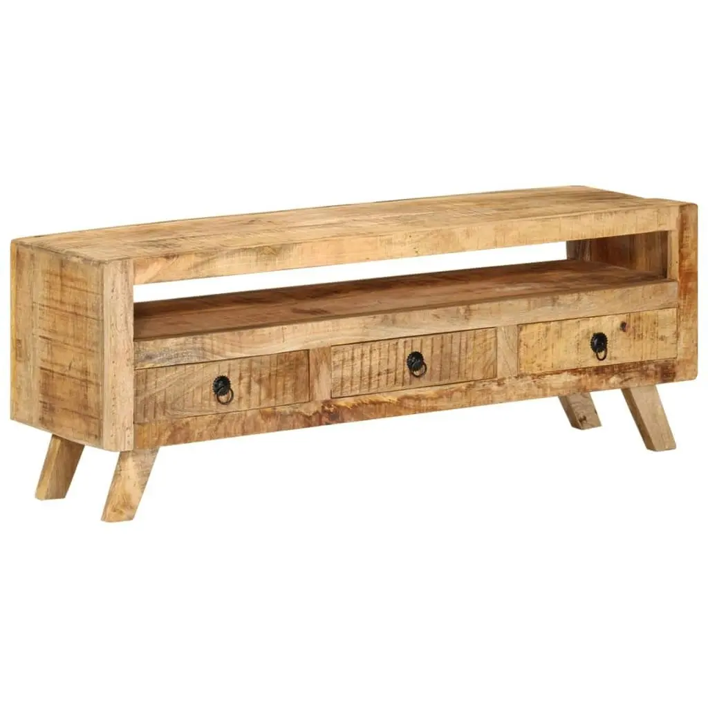 TV Cabinet 110x30x40 cm Solid Mango Wood 337064