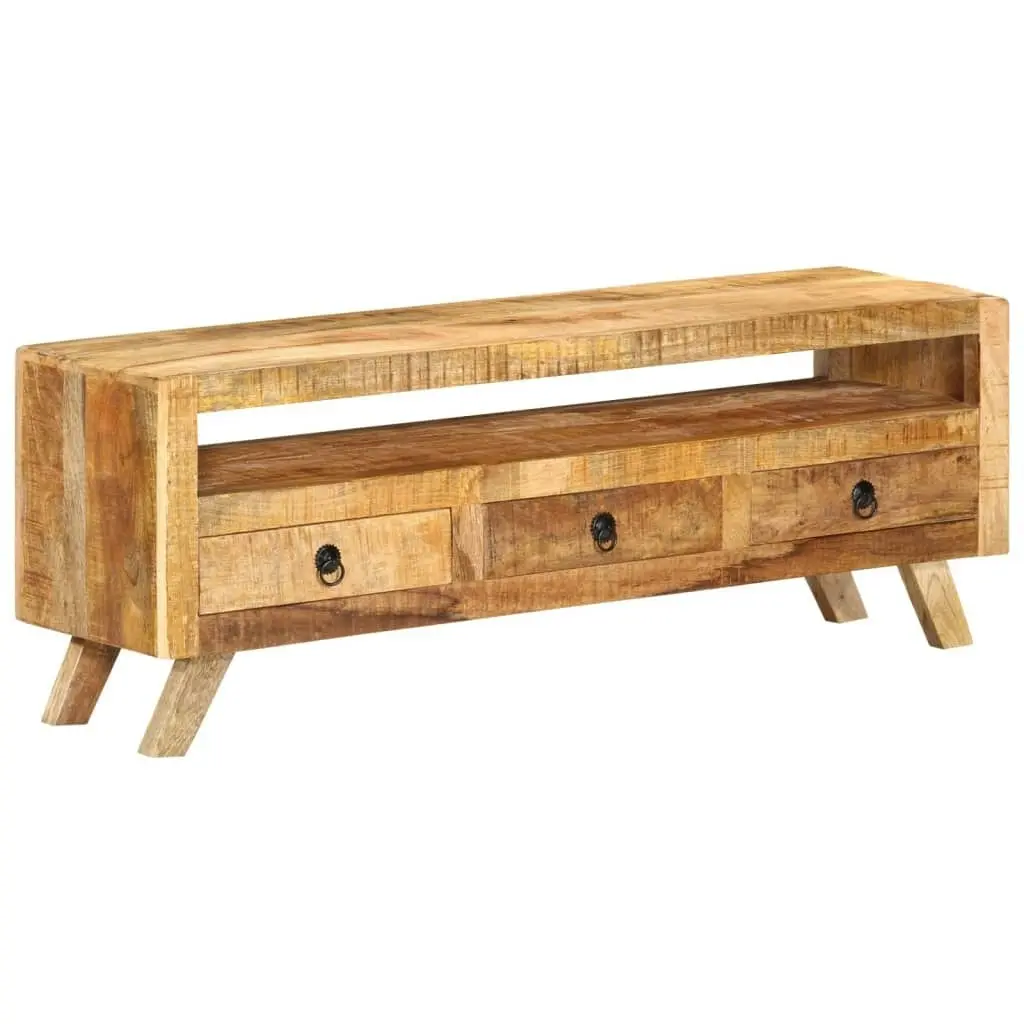 TV Cabinet 110x30x40 cm Solid Mango Wood 337064